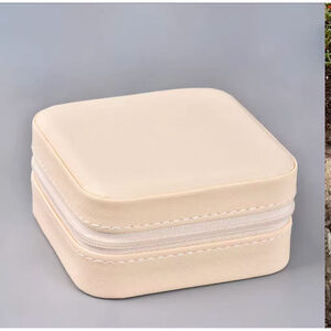 Women's Small Jewelry Box - Beige